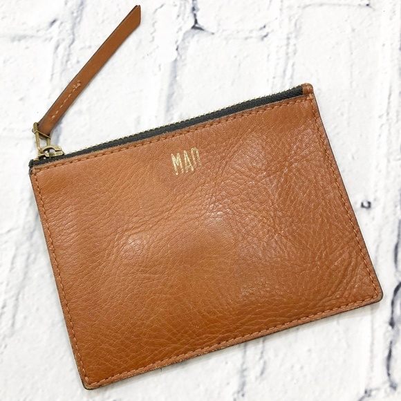 Madewell Handbags - Madewell Brown Leather Wallet Pouch Clutch Purse
